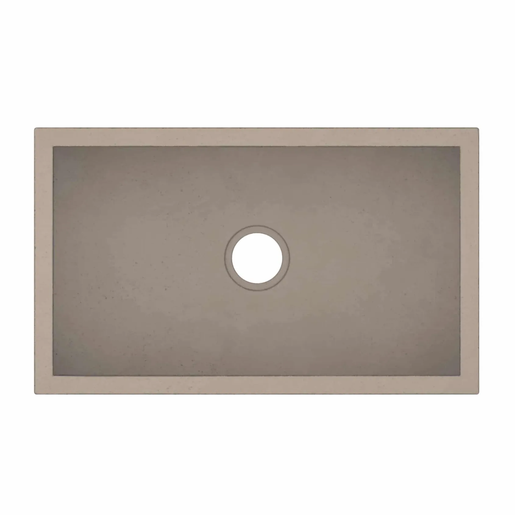 Native Trails 30" NativeStone Concrete Farmhouse Sink, Earth, NSK3018-E