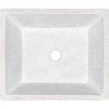 Premier Copper Products 19" x 16" Rectangle Vessel - Above Counter Copper Bathroom Sink, Glazed White, 17 Gauge, VREC19SKWHT