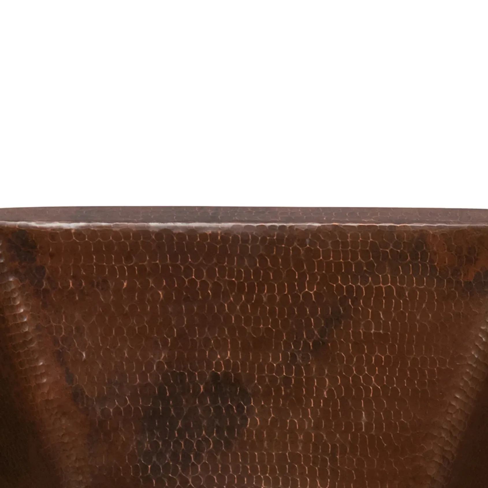 Premier Copper Products 15" Square Under Counter Hammered Copper Bathroom Sink, Matching Drain and Accessories, Oil Rubbed Bronze, BSP5_LSQ15DB-P