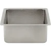 Premier Copper Products 16" Square Copper and Nickel Bar/Prep Sink, 14 Gauge, BS16EN3