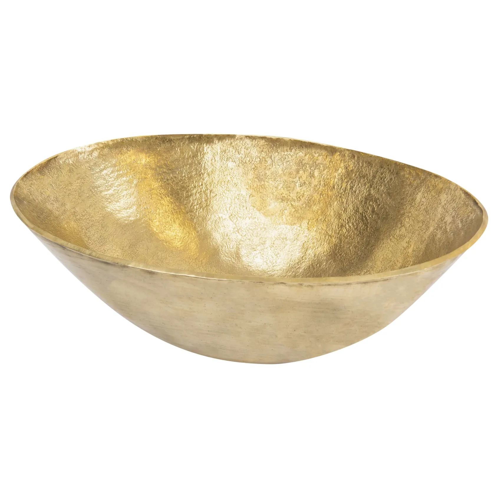 Premier Copper Products 17" x 12" Oval Vessel - Above Counter Terra Firma Brass Bathroom Sink, TFVO17PB