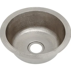Premier Copper Products 12" Copper Bar/Prep Sink, Nickel, BR12EN2