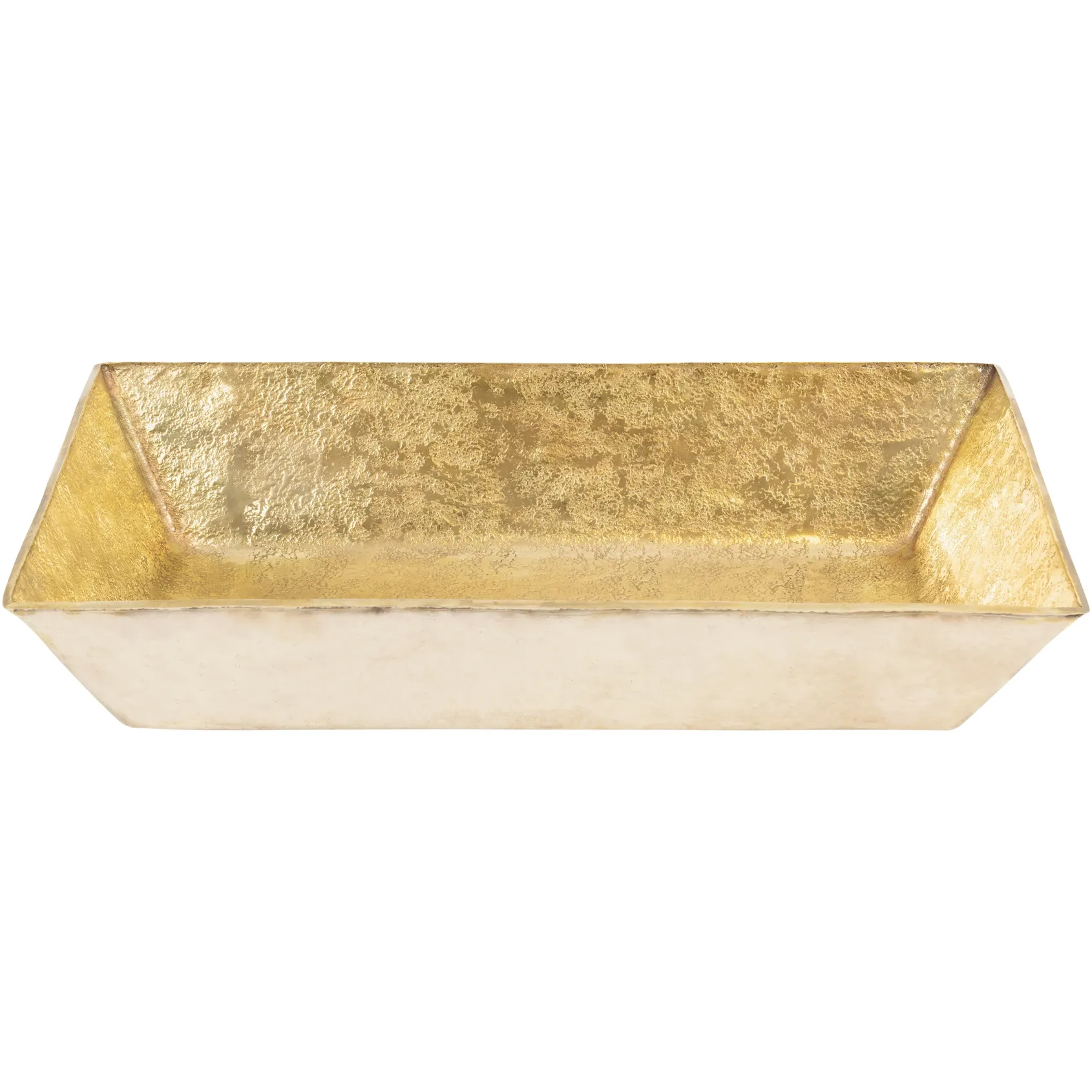Premier Copper Products 20" x 12" Rectangle Vessel - Above Counter Terra Firma Brass Bathroom Sink, TFVREC20PB