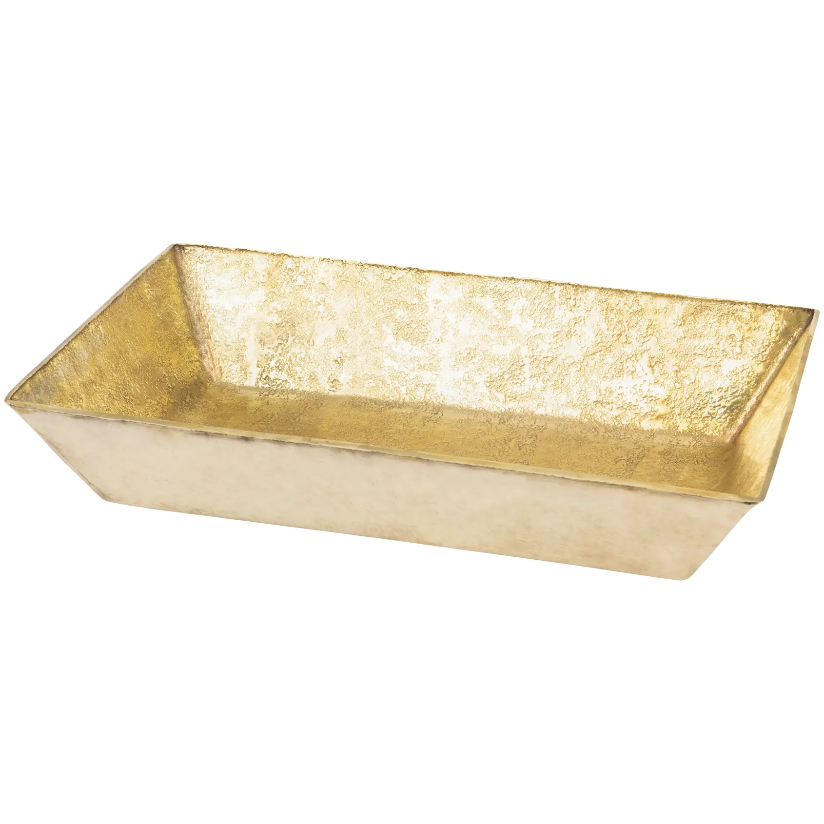 Premier Copper Products 20" x 12" Rectangle Vessel - Above Counter Terra Firma Brass Bathroom Sink, TFVREC20PB