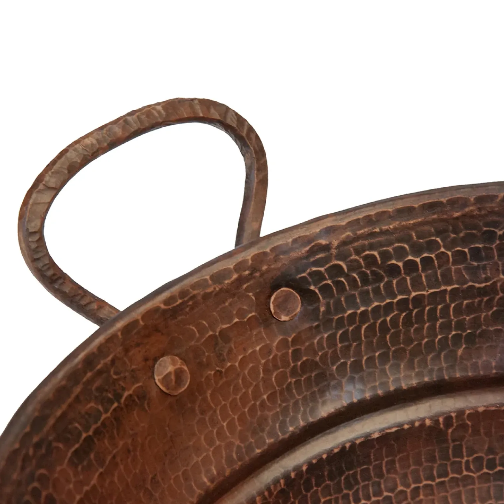 Premier Copper Products 16" Oval Bucket Vessel Hammered Copper Bathroom Sink with Handles, Matching Drain and Accessories, Oil Rubbed Bronze, BSP5_VOB16DB-P