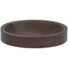 Premier Copper Products 17" Oval Copper Bathroom Sink, Oil Rubbed Bronze, VO17SKDB