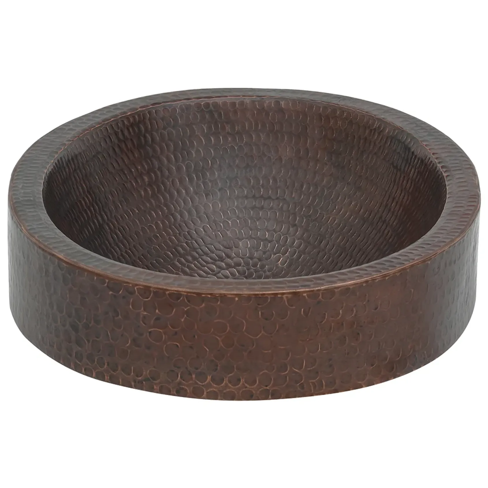Premier Copper Products 17" Oval Copper Bathroom Sink, Oil Rubbed Bronze, VO17SKDB