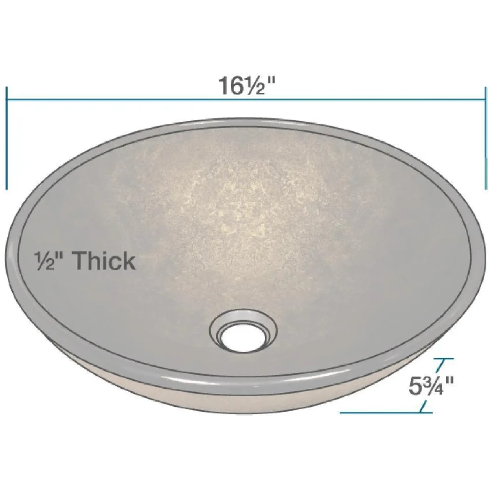 Rene 17" Round Glass Bathroom Sink, Regal Bronze and Earth Tones, with Faucet, R5-5035-R9-7003-ABR