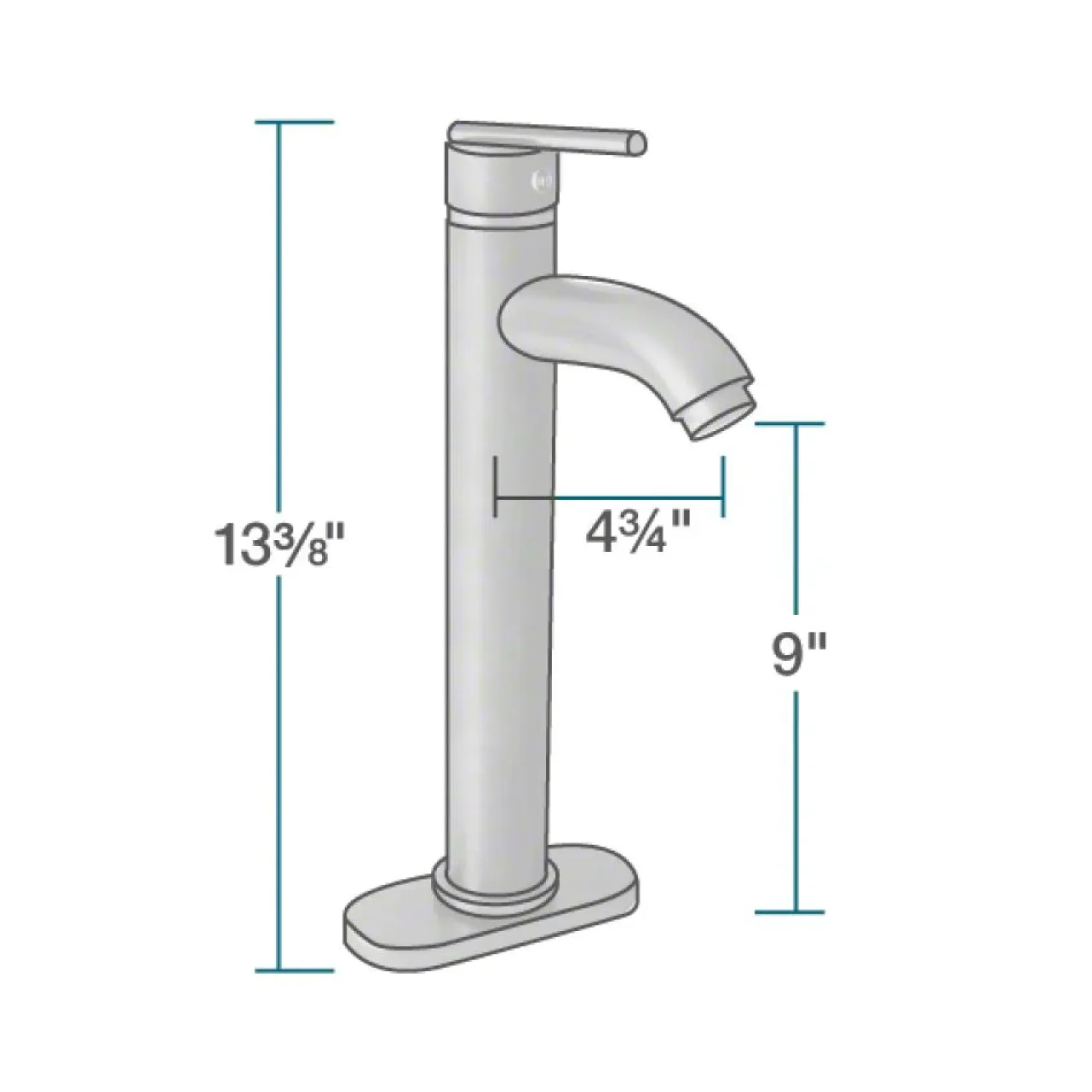 Rene 17" Round Glass Bathroom Sink, Cerulean, with Faucet, R5-5001-CER-R9-7001-C