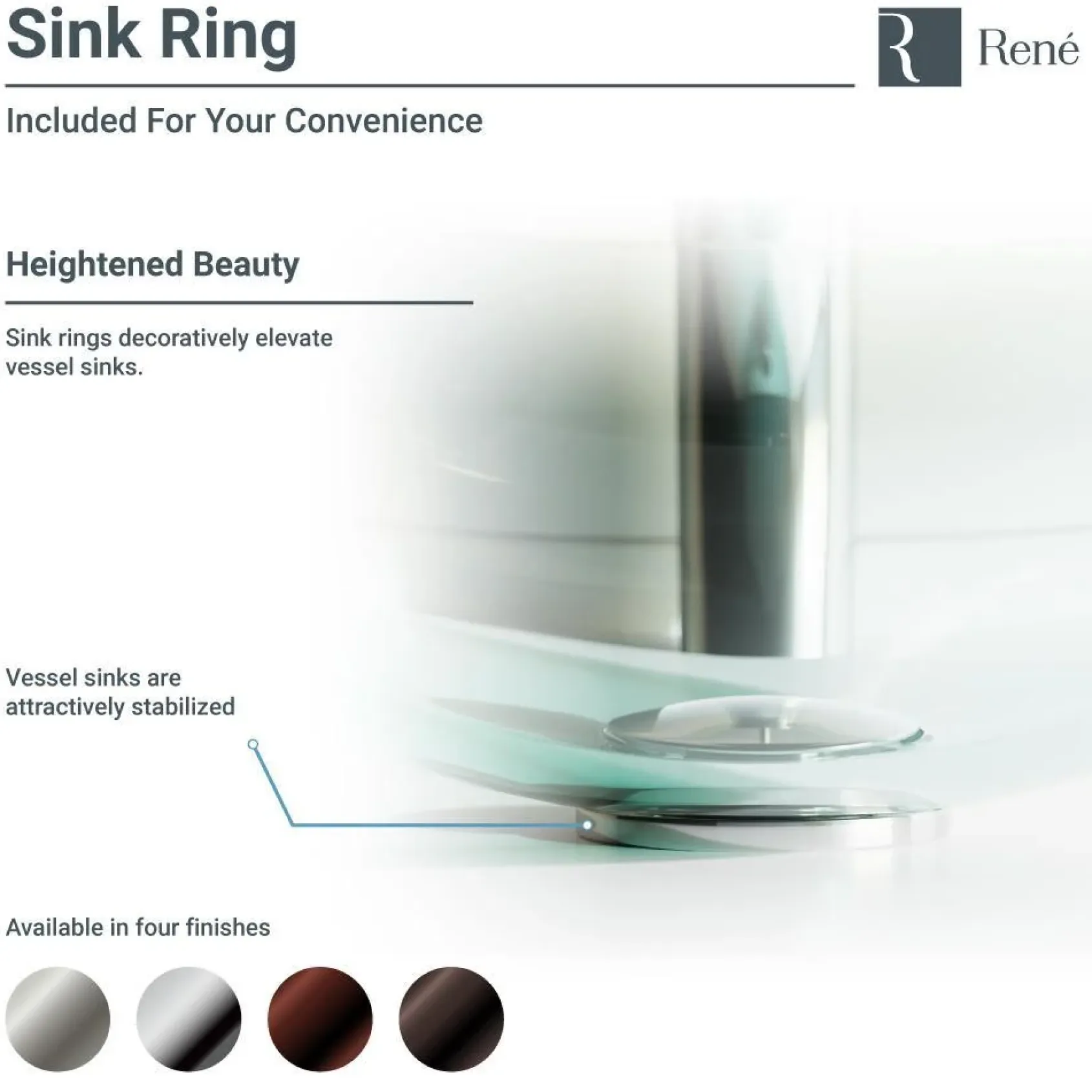 Rene 18" Round Glass Bathroom Sink, Orange Gold Foil, with Faucet, R5-5013-WF-ORB