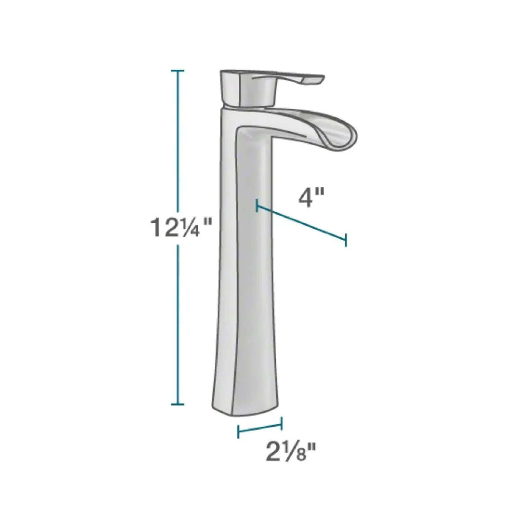 Rene 17" Round Glass Bathroom Sink, Cerulean, with Faucet, R5-5001-CER-R9-7007-C