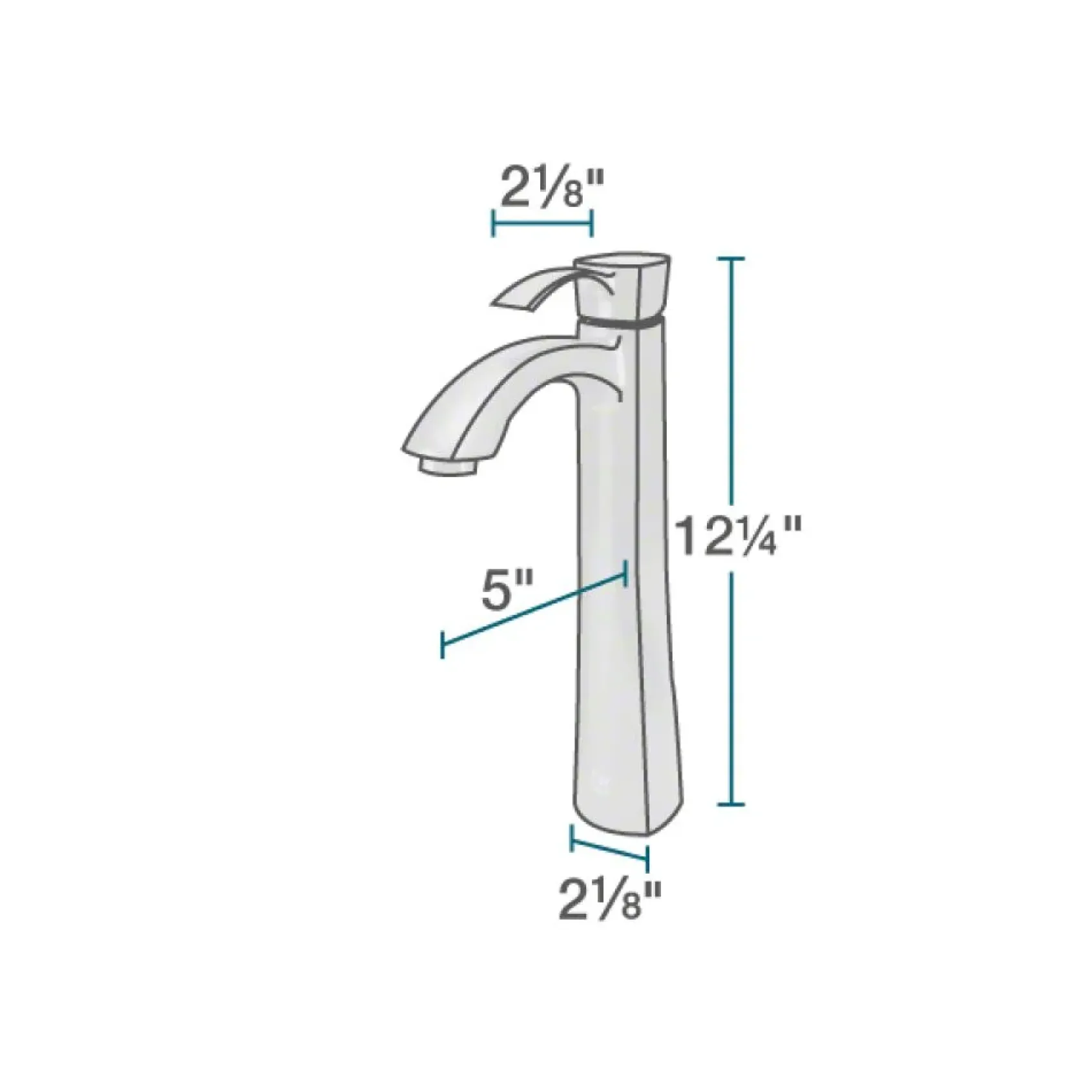 Rene 17" Round Glass Bathroom Sink, Cerulean, with Faucet, R5-5001-CER-R9-7006-C