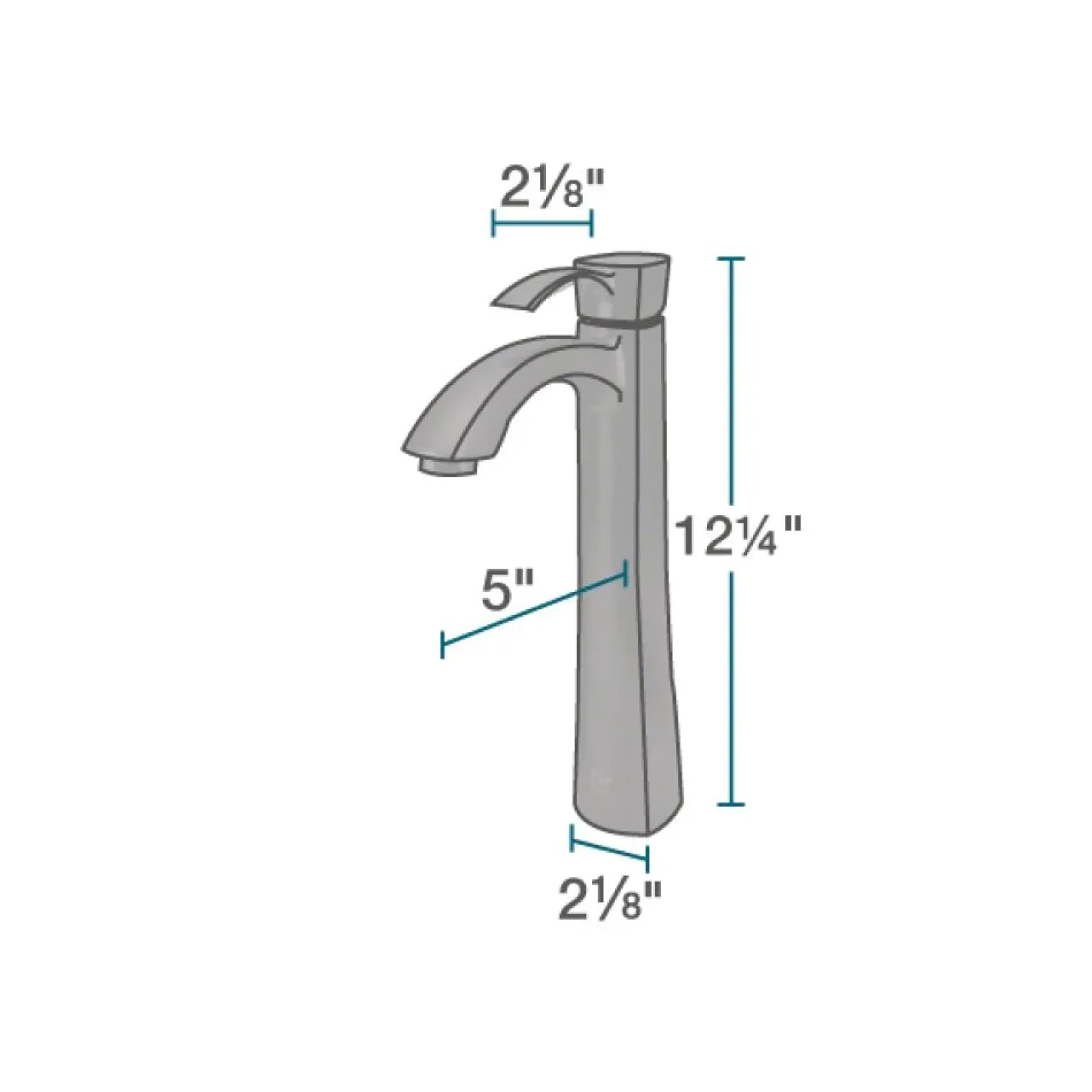 Rene 17" Round Glass Bathroom Sink, Cerulean, with Faucet, R5-5001-CER-R9-7006-ABR