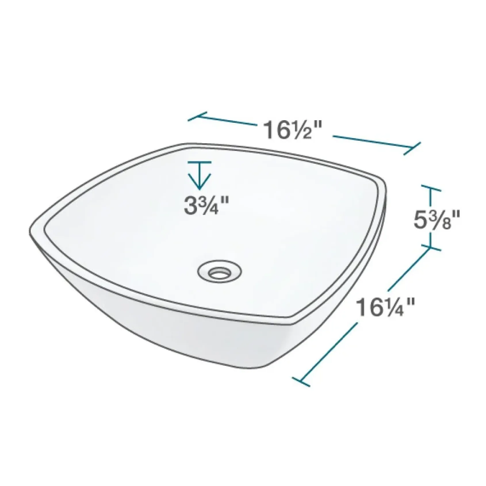 Rene 17" Round Porcelain Bathroom Sink, Biscuit, with Faucet, R2-5011-B-R9-7007-BN