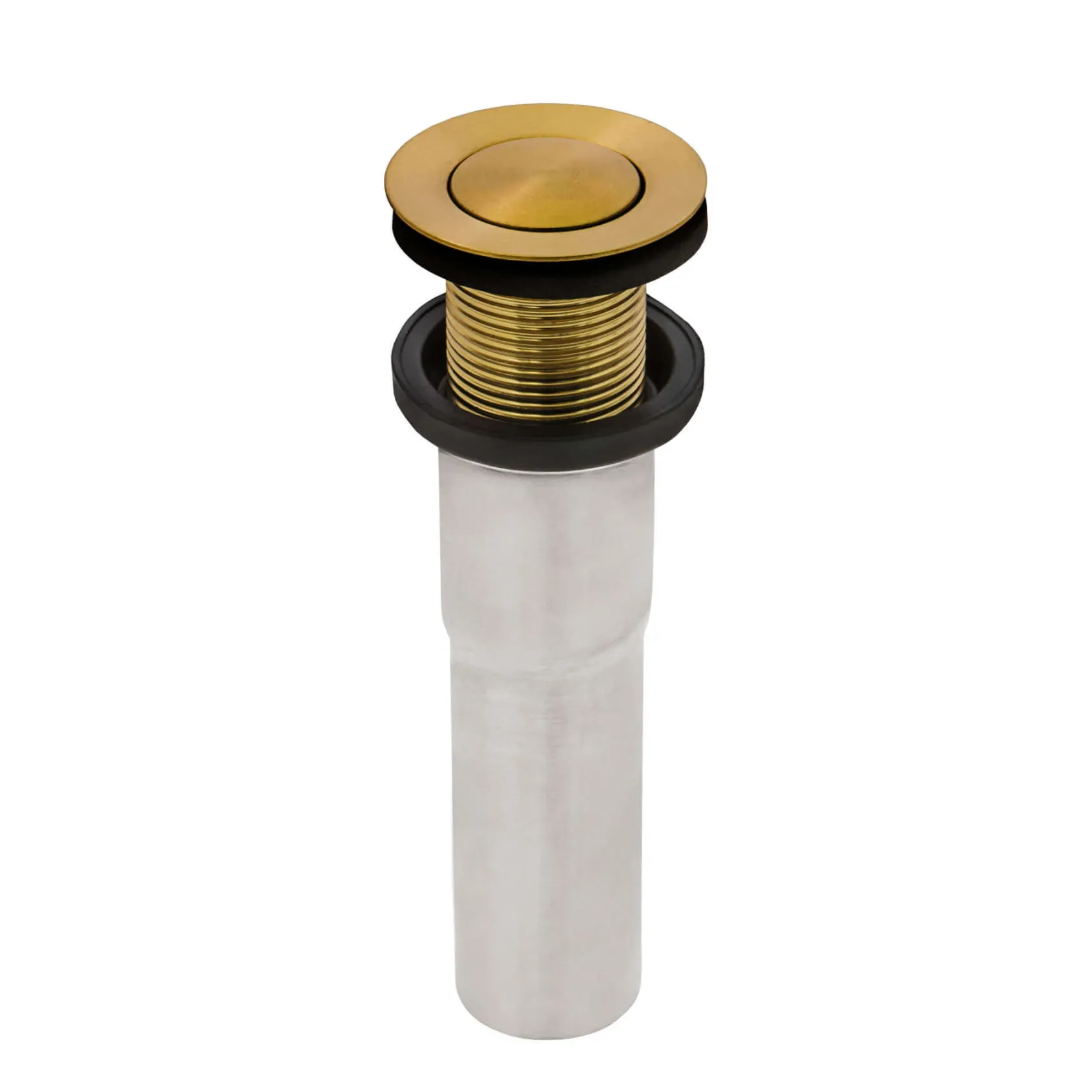 Ruvati Ariaso 16 x 13 inch Brushed Gold Polished Brass Rectangular Bathroom Sink Undermount, Stainless Steel, 16, RVH6106GG