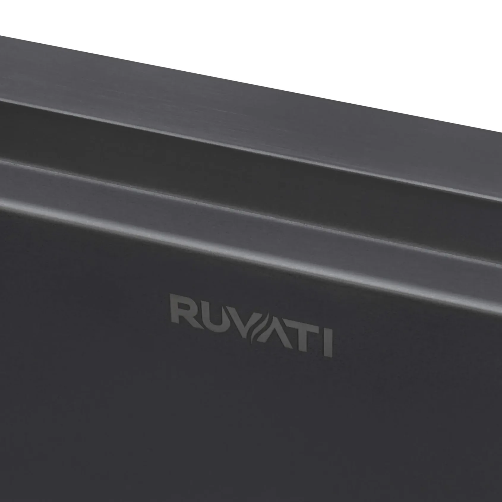 Ruvati Giana 27" Undermount Stainless Steel Workstation Kitchen Sink, Gunmetal Matte Black, 16 Gauge, RVH6527BL