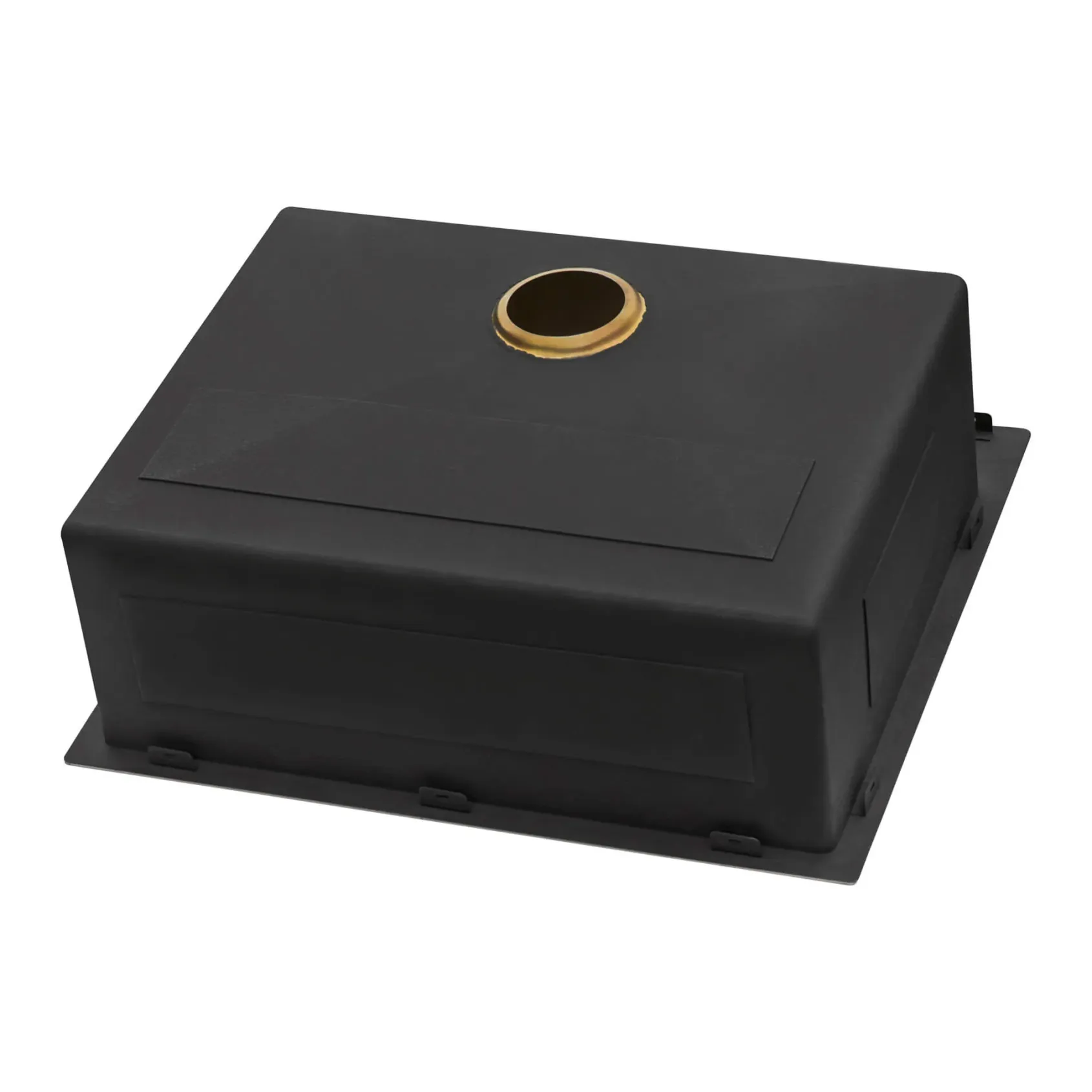 Ruvati Terraza 25" Drop-in Topmount Stainless Steel Kitchen Sink, Matte Gold Brass Tone, 16 Gauge, RVH5007GG