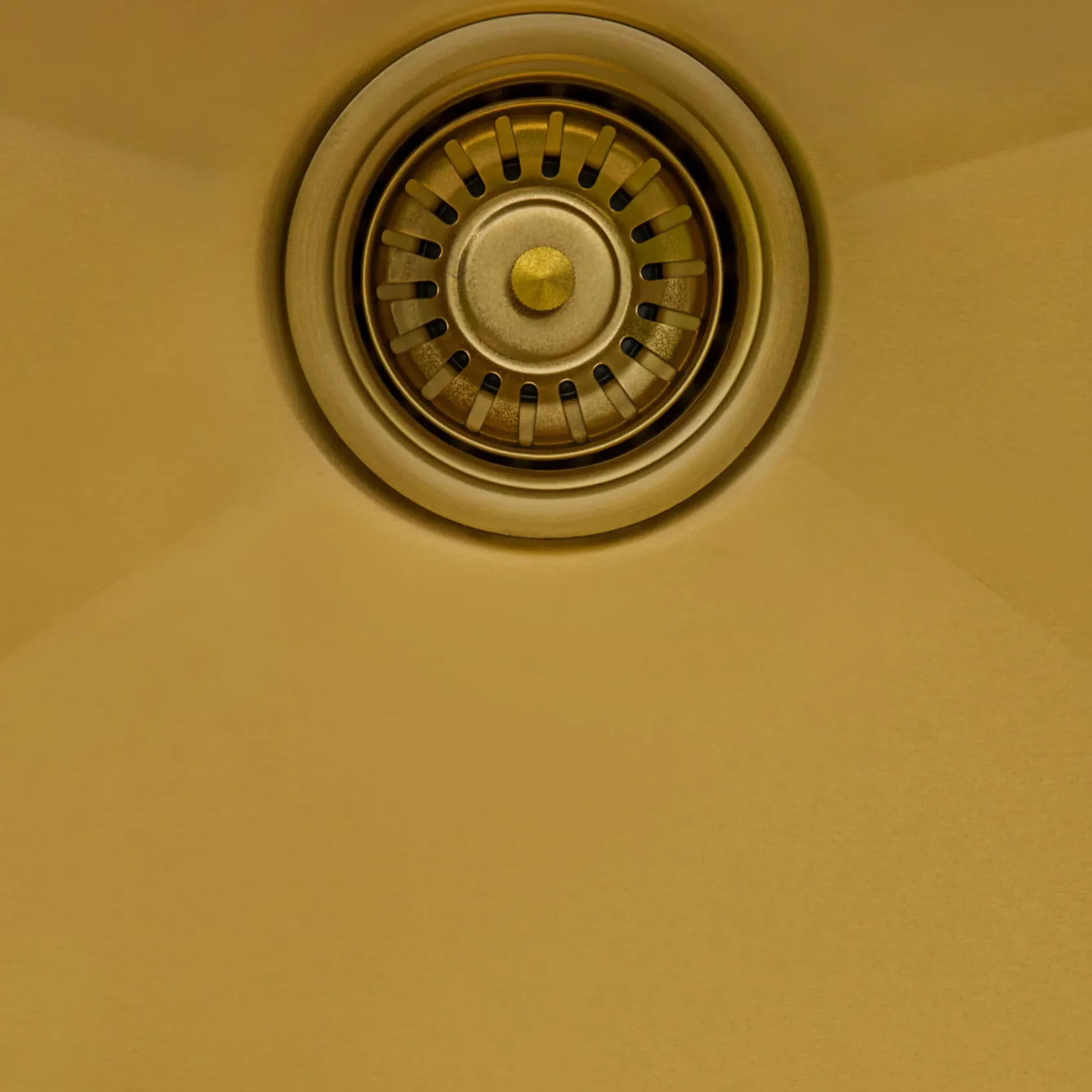 Ruvati Terraza 25" Drop-in Topmount Stainless Steel Kitchen Sink, Matte Gold Brass Tone, 16 Gauge, RVH5007GG