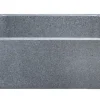 24" Stone Farmhouse Kitchen Sink, Smooth Reversible Apron Front, Mercury Granite, Gray, KF242010-M