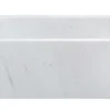 24" Stone Farmhouse Kitchen Sink, Smooth Reversible Apron Front, Carrara Marble, White, KF242010-CW