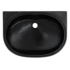 TOTO 19-11/16" x 13-3/4" Oval Undermount Bathroom Sink, Ebony, Vitreous China, LT546#51