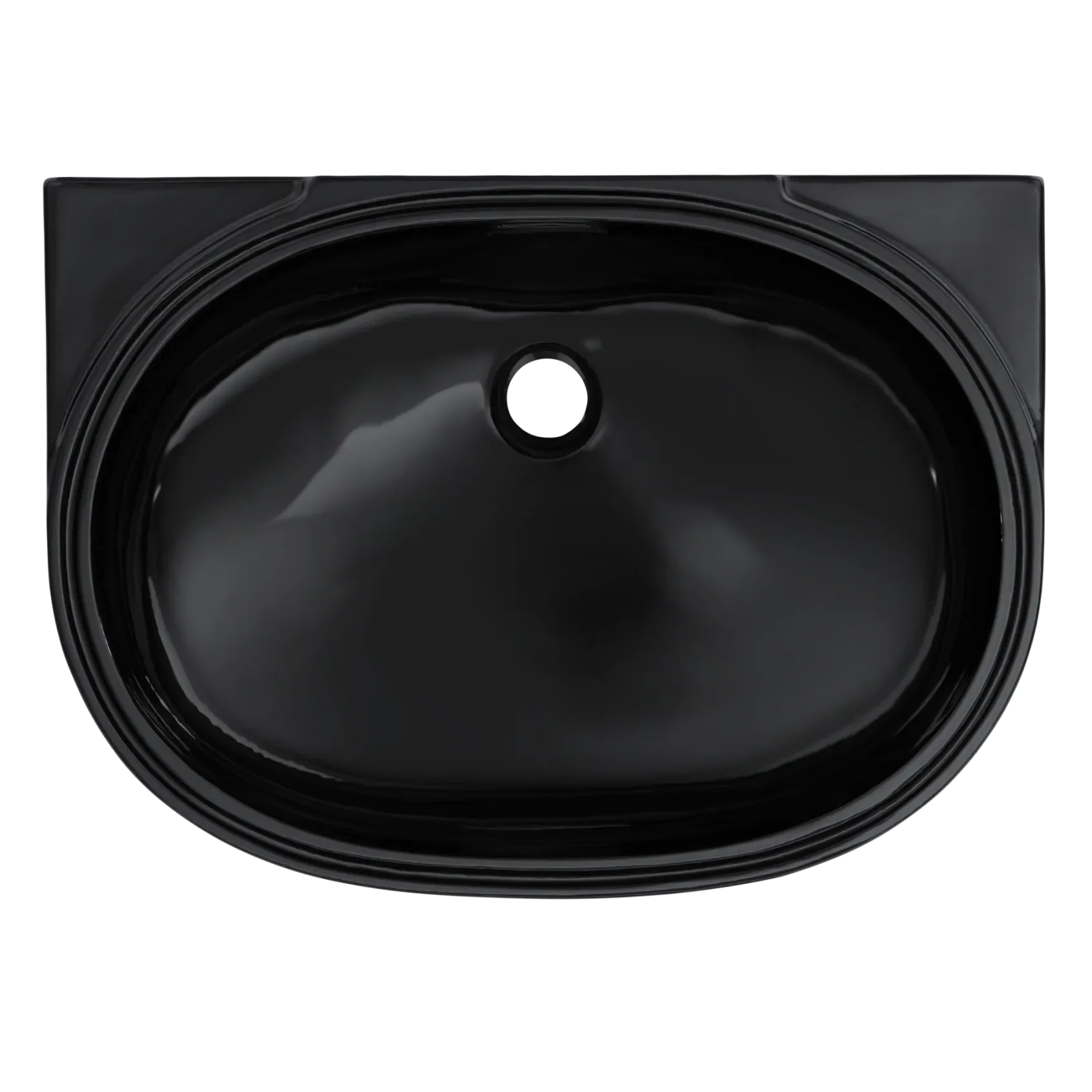 TOTO 19-11/16" x 13-3/4" Oval Undermount Bathroom Sink, Ebony, Vitreous China, LT546#51