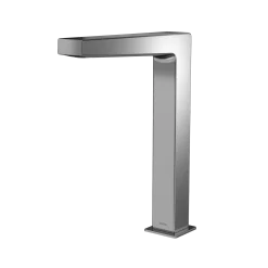 TOTO Axiom Vessel AC Powered 0.5 GPM Touchless Bathroom Faucet, 20 Second Continuous Flow, Polished Chrome, Brass, T25T53A#CP