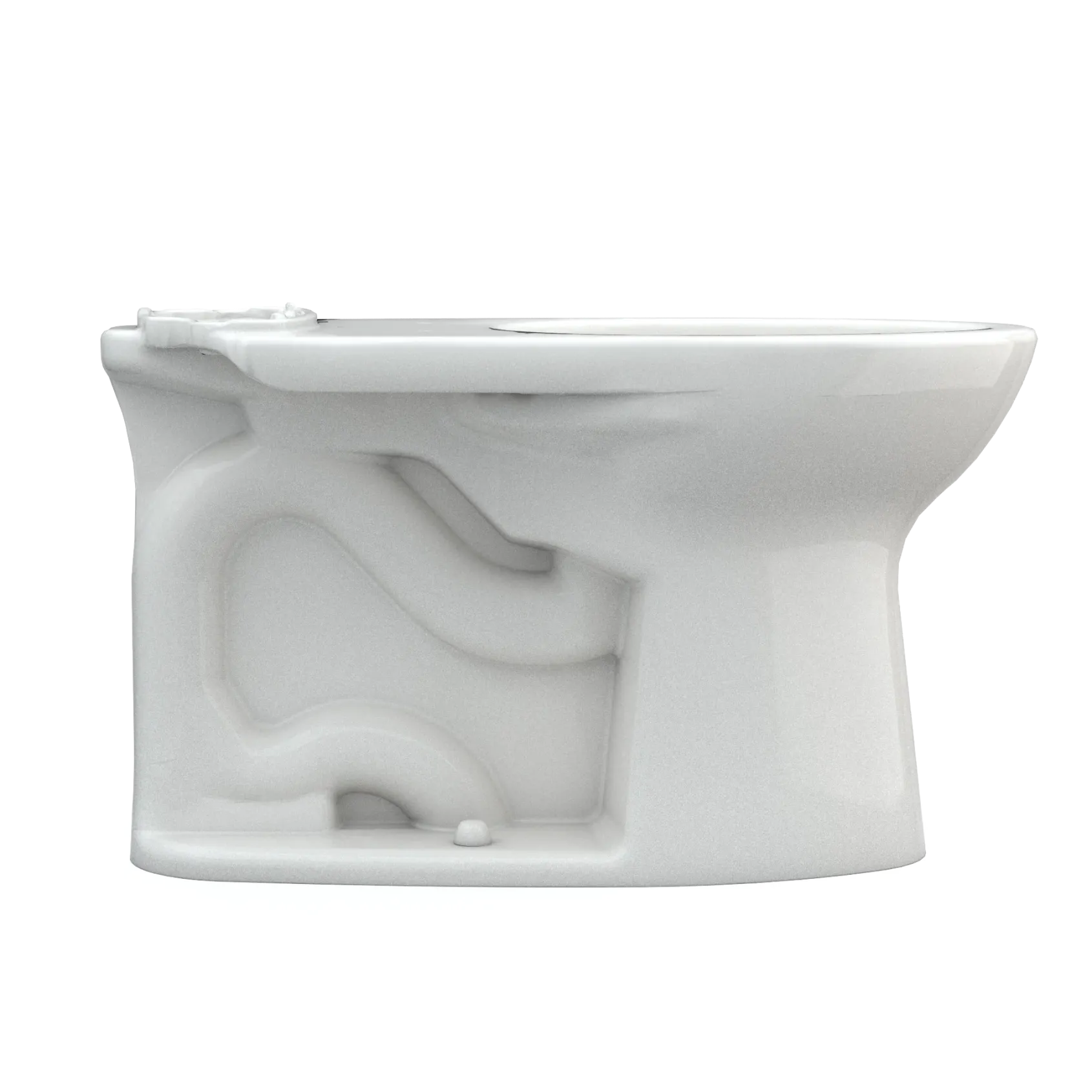 TOTO Drake Elongated TORNADO FLUSH Toilet Bowl with CEFIONTECT, Colonial White, Vitreous China, C776CEG#11