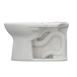 TOTO Drake Elongated TORNADO FLUSH Toilet Bowl with CEFIONTECT, Colonial White, Vitreous China, C776CEG#11