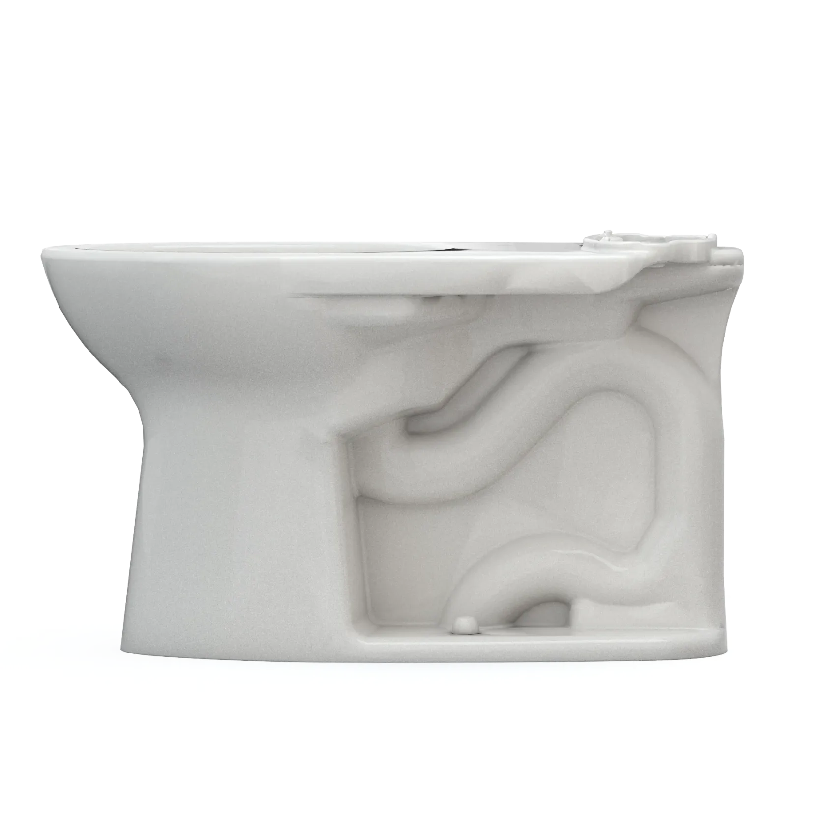 TOTO Drake Elongated TORNADO FLUSH Toilet Bowl with CEFIONTECT, Colonial White, Vitreous China, C776CEG#11