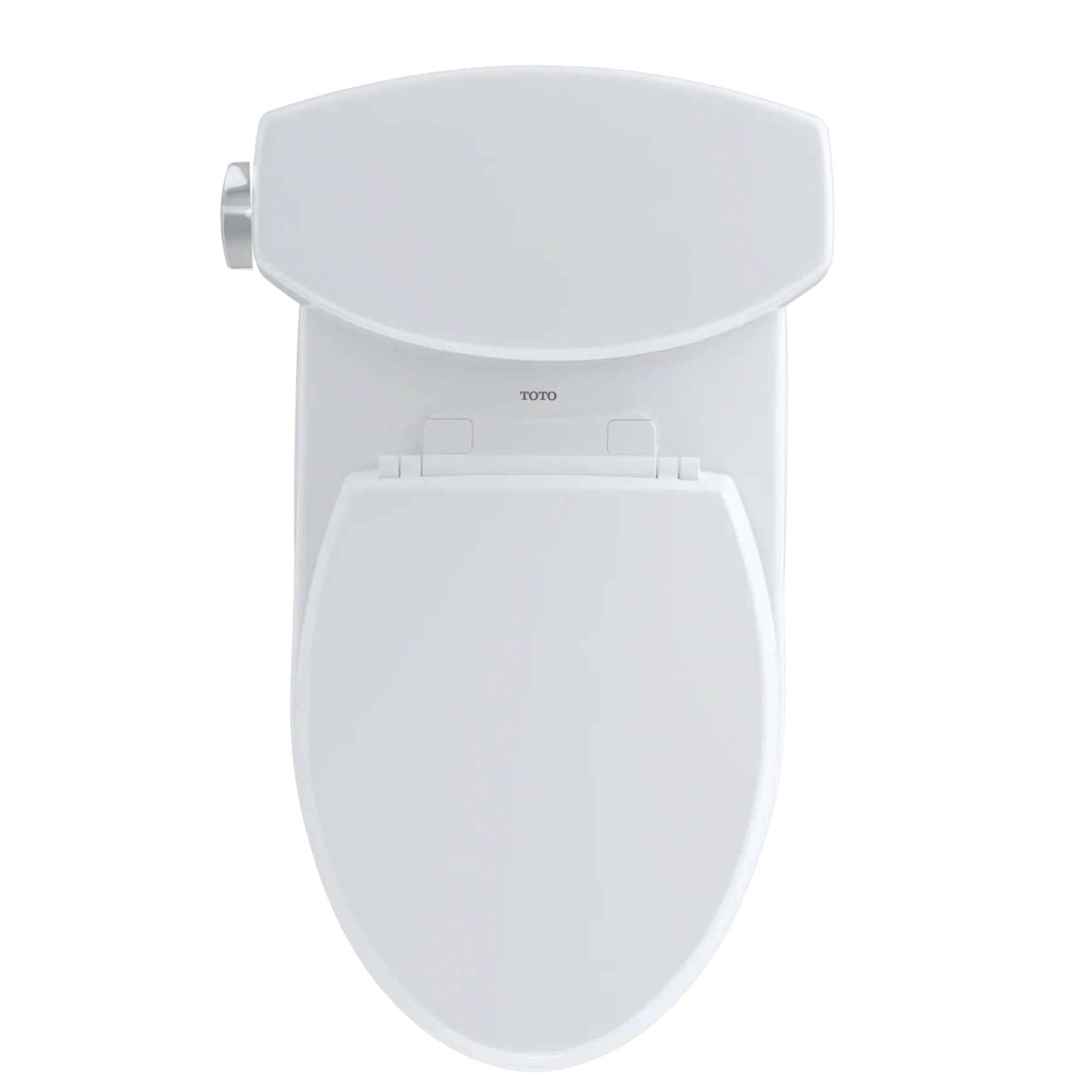 TOTO Drake II Two-Piece Elongated 1.28 GPF Universal Height Toilet with CEFIONTECT, Cotton White, Vitreous China, CST454CEFG#01