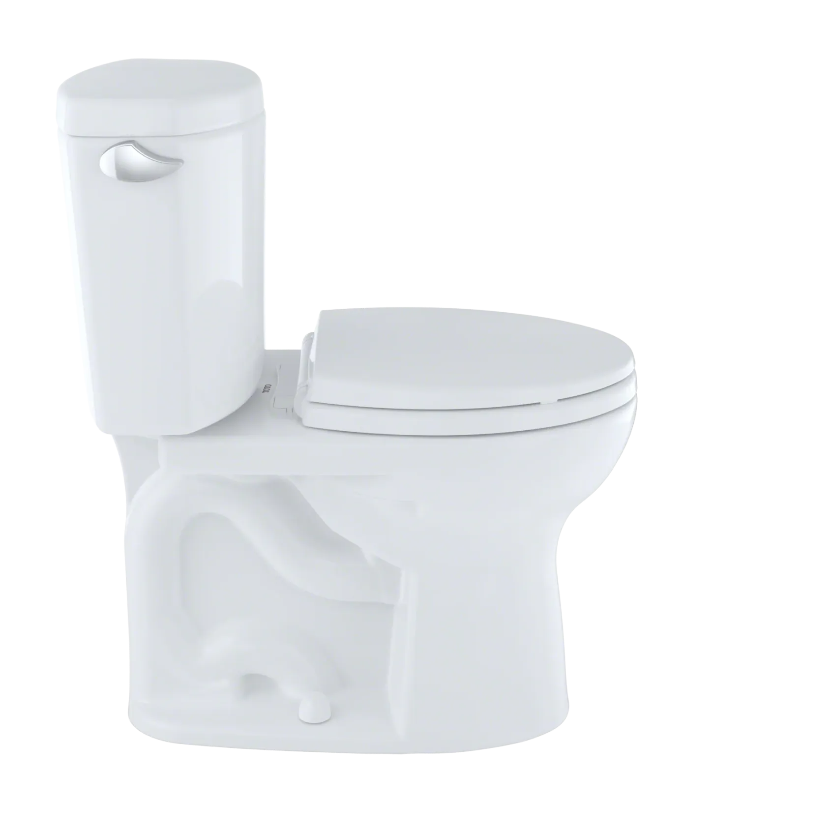 TOTO Drake II Two-Piece Round 1.28 GPF Universal Height Toilet, Ebony, Vitreous China, CST453CEF#51