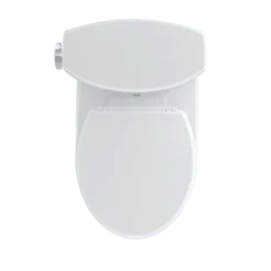 TOTO Drake II Two-Piece Round 1.28 GPF Universal Height Toilet, Ebony, Vitreous China, CST453CEF#51