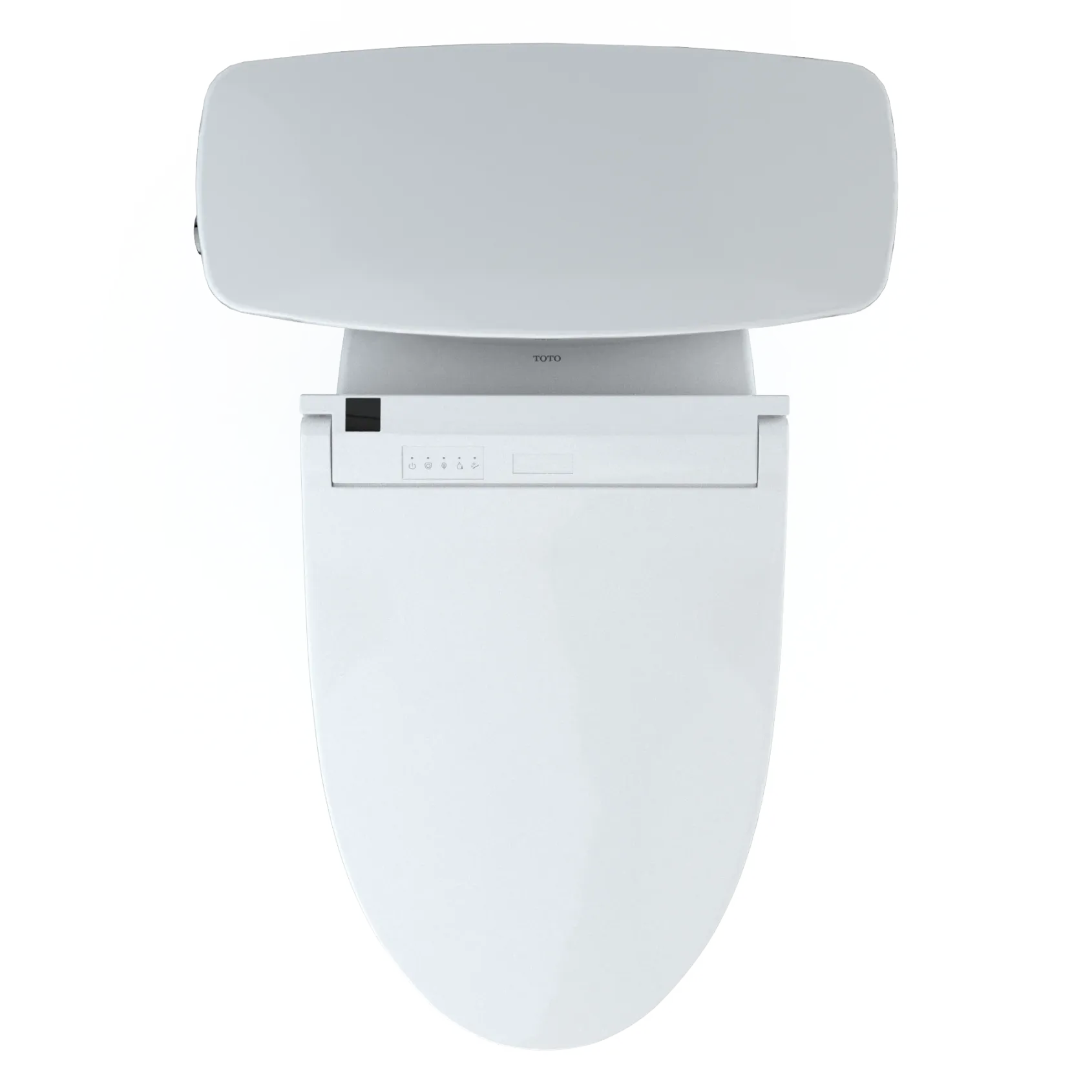 TOTO Drake Transitional WASHLET+ Two-Piece Elongated 1.28 GPF Universal Height TORNADO FLUSH Toilet with C5 Bidet Seat, Cotton White, Vitreous China, MW7863084CEFG.10#01