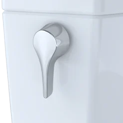 TOTO Drake Transitional WASHLET+ Two-Piece Elongated 1.28 GPF Universal Height TORNADO FLUSH Toilet with S7A Contemporary Bidet Seat, Cotton White, Vitreous China|Plastic, MW7864736CEFG#01