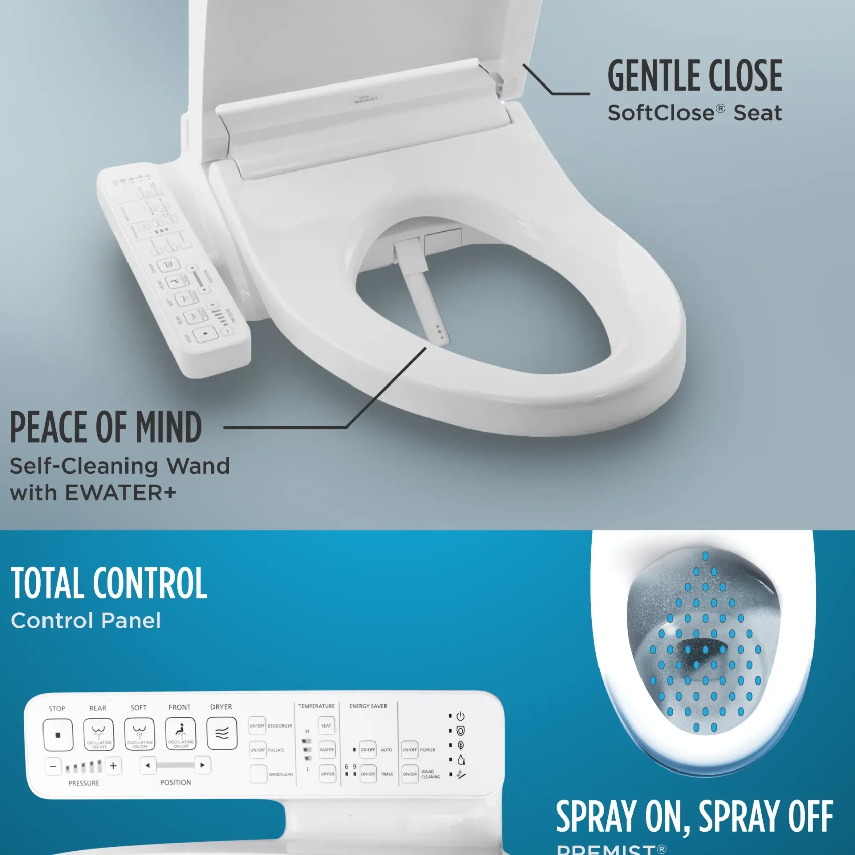 TOTO Drake Transitional WASHLET+ Two-Piece Elongated 1.28 GPF Universal Height TORNADO FLUSH Toilet with C2 Bidet Seat, Cotton White, Vitreous China, MW7863074CEFG.10#01