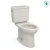 TOTO Drake Two-Piece Elongated 1.28 GPF Universal Height TORNADO FLUSH Toilet with CEFIONTECT, Sedona Beige, Vitreous China, CST776CEFG#12