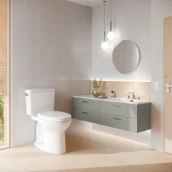 TOTO Drake Two-Piece Elongated 1.28 GPF TORNADO FLUSH Toilet with CEFIONTECT, Sedona Beige, Vitreous China, CST776CEG#12