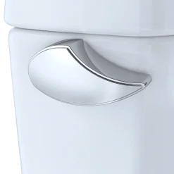 TOTO Drake Two-Piece Elongated 1.6 GPF TORNADO FLUSH Toilet with CEFIONTECT and SoftClose Seat, WASHLET+ Ready, Cotton White, Vitreous China, MS776124CSG#01