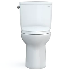 TOTO Drake Two-Piece Elongated 1.28 GPF TORNADO FLUSH Toilet with CEFIONTECT and SoftClose Seat, WASHLET+ Ready, Cotton White, Vitreous China, MS776124CEG#01