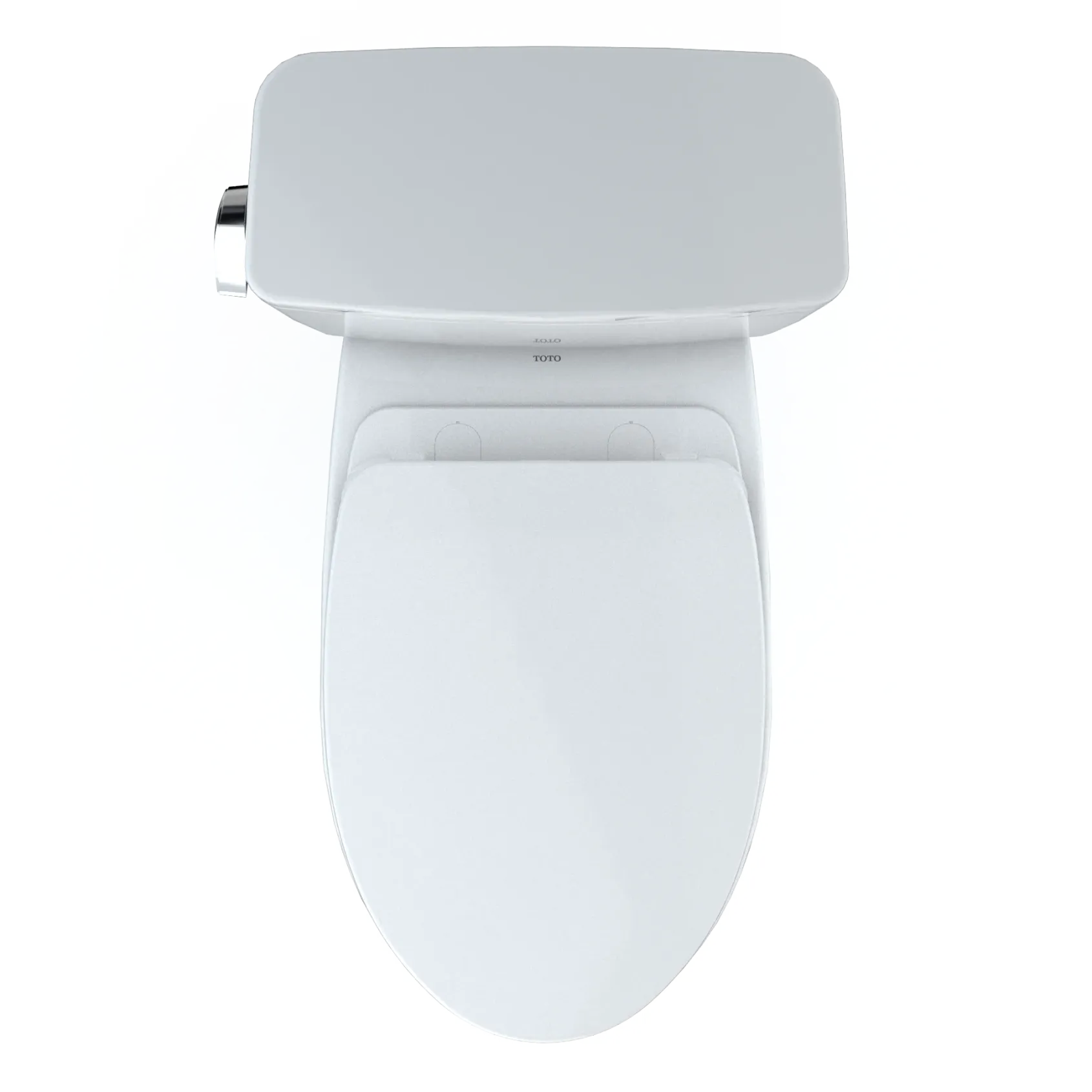 TOTO Drake Two-Piece Elongated 1.28 GPF TORNADO FLUSH Toilet with CEFIONTECT and SoftClose Seat, WASHLET+ Ready, Cotton White, Vitreous China, MS776124CEG#01