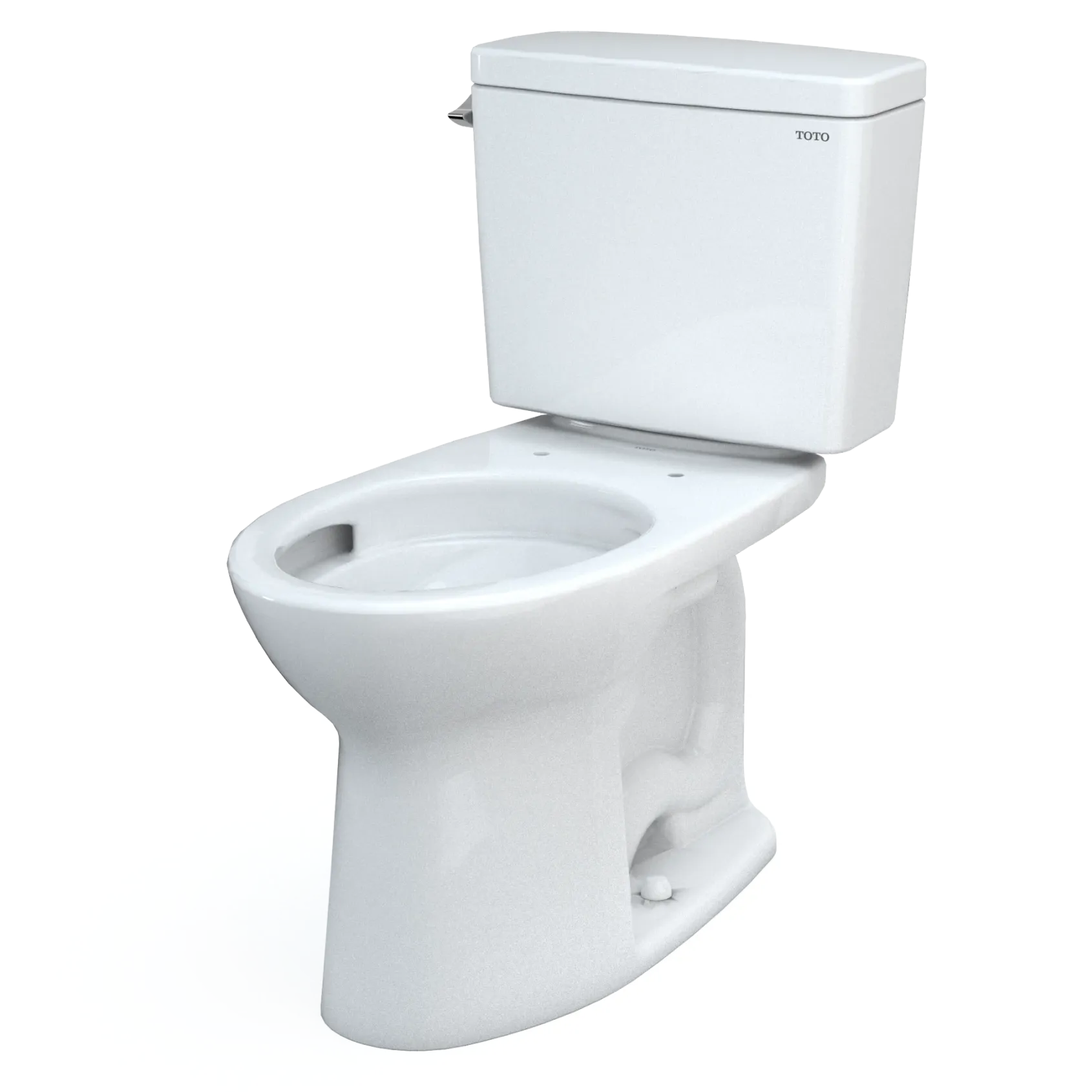 TOTO Drake Two-Piece Elongated 1.28 GPF TORNADO FLUSH Toilet with CEFIONTECT, Cotton White, Vitreous China, CST776CEG#01