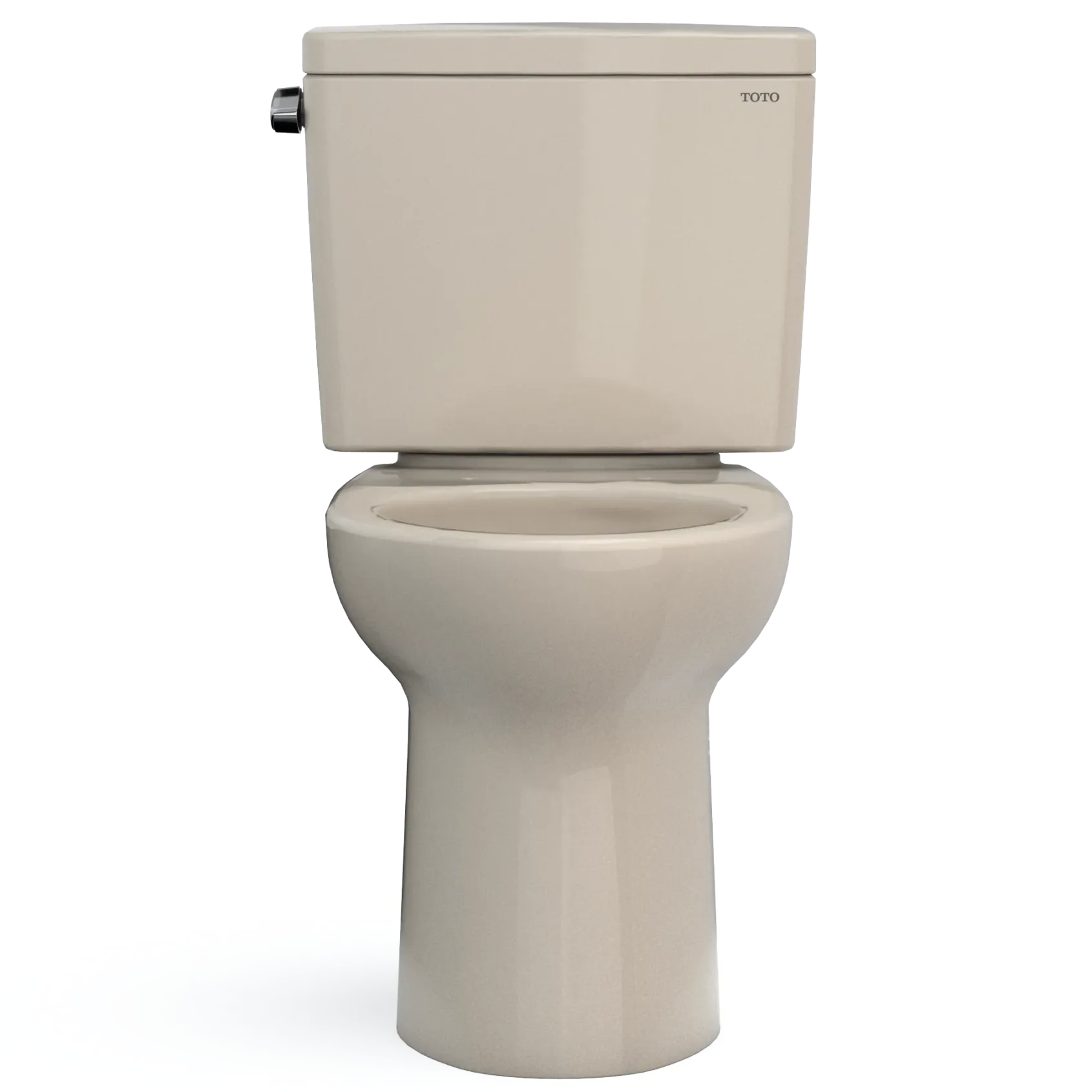 TOTO Drake Two-Piece Elongated 1.28 GPF TORNADO FLUSH Toilet with CEFIONTECT, Bone, Vitreous China, CST776CEG#03