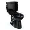 TOTO Drake Two-Piece Elongated 1.6 GPF Universal Height TORNADO FLUSH Toilet, Ebony, Vitreous China, CST776CSF#51