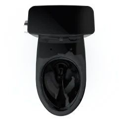 TOTO Drake Two-Piece Elongated 1.6 GPF Universal Height TORNADO FLUSH Toilet, Ebony, Vitreous China, CST776CSF#51
