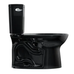 TOTO Drake Two-Piece Elongated 1.6 GPF Universal Height TORNADO FLUSH Toilet, Ebony, Vitreous China, CST776CSF#51