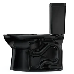 TOTO Drake Two-Piece Elongated 1.6 GPF Universal Height TORNADO FLUSH Toilet, Ebony, Vitreous China, CST776CSF#51