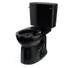 TOTO Drake Two-Piece Round 1.28 GPF Universal Height TORNADO FLUSH Toilet with CEFIONTECT, Ebony, Vitreous China, CST775CEF#51