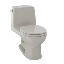 TOTO Eco UltraMax One-Piece Round Bowl 1.28 GPF Toilet, Bone, Vitreous China, MS853113E#03