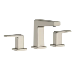 TOTO GB Series 1.2 GPM Two Handle Widespread Bathroom Sink Faucet with Drain Assembly, Brushed Nickel, Brass, TLG10201U#BN